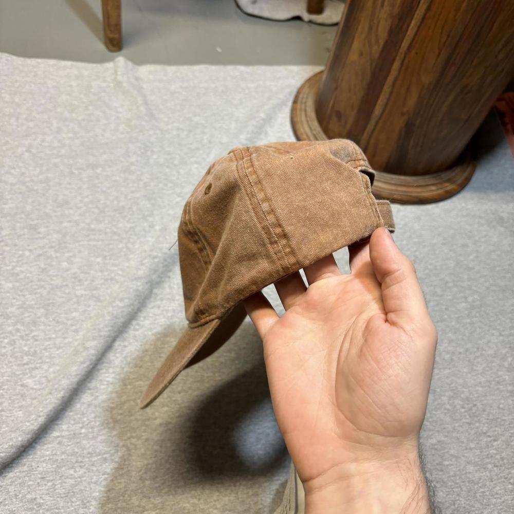 Adjustable Plain Thin Brown Cap - image 4